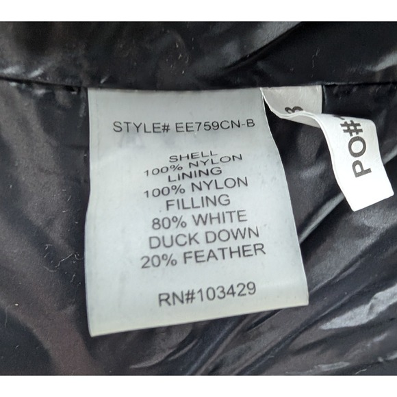 ANORAK Women's Black Lightweight Water Resistant Down Puffer Jacket Size M - Picture 8 of 9